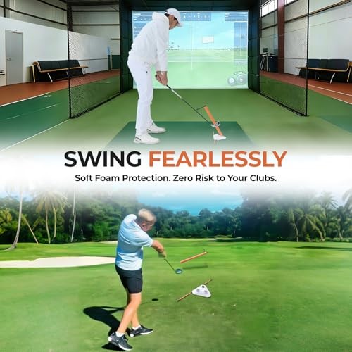 Visual Lock Golf Training Aid – Instant Head Stability & Swing Plane Trainer –