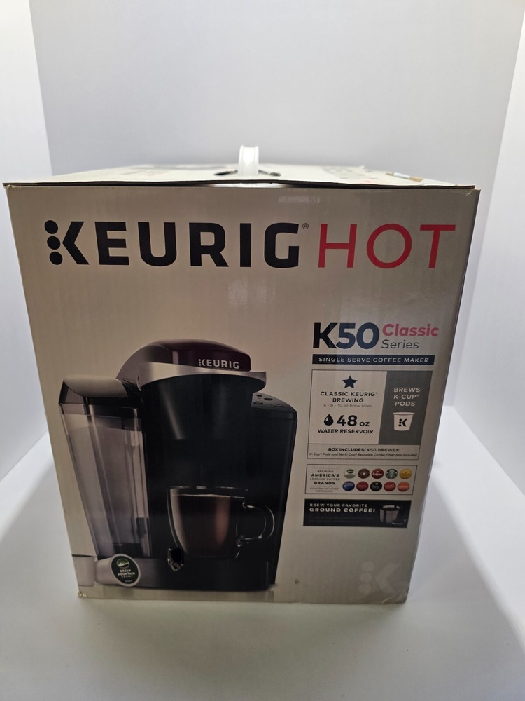 Keurig K-Classic K50 Single Serve Programmable K-Cup Pod Coffee Maker - Black