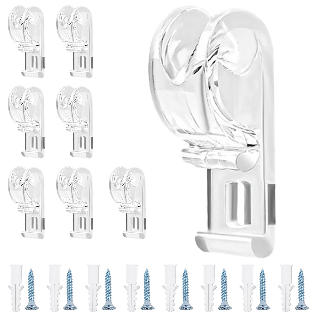 8Pcs Safety Window Blind Cord Guides Roller Blinds Chain Fixation Hook
