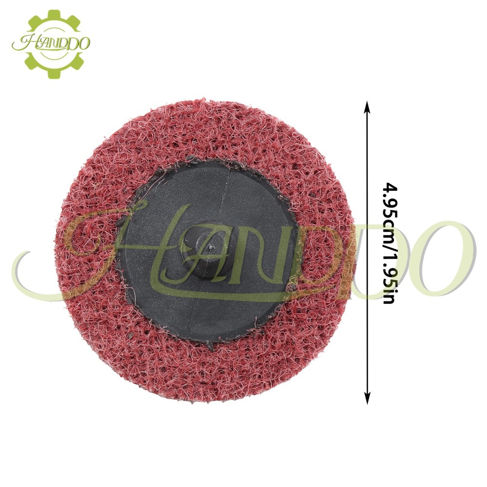 25 Pack - 2 Inch Surface Conditioning Discs Medium Red Quick Change Prep Pads