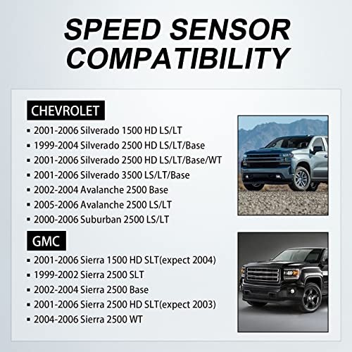 970-011 ABS Wheel Speed Sensor Front Left Right for Chevy