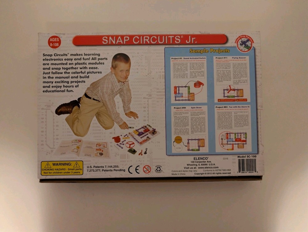 Elenco Snap Circuits Jr. SC-100 Excellent Condition Barely Used