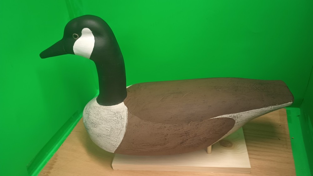 Canadian Goose Rigged Decoy/ Solid Wood
