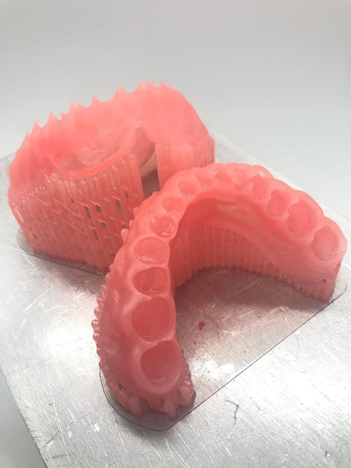 DLP SLA LCD 3d printer denture base resin for manufacturing dentures