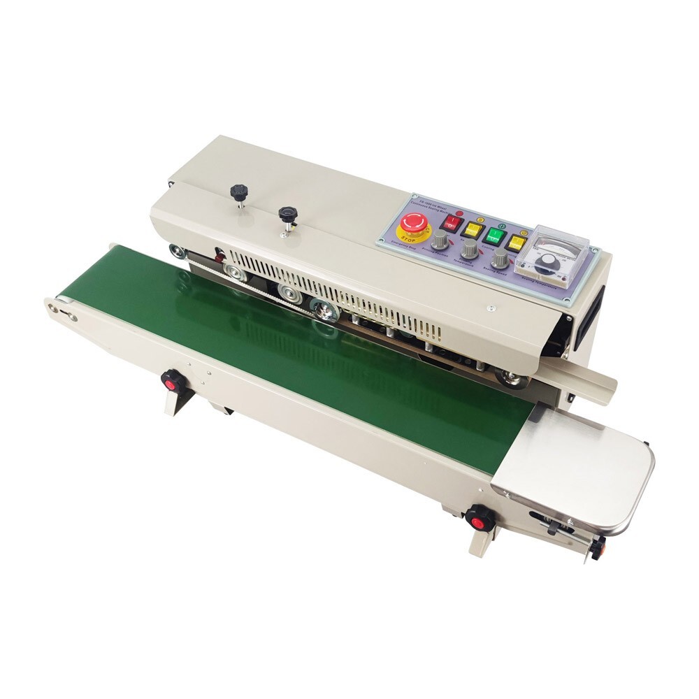 High Efficiency 110V Horizontal Sealer Continuous Plastic Bag Sealing Machine