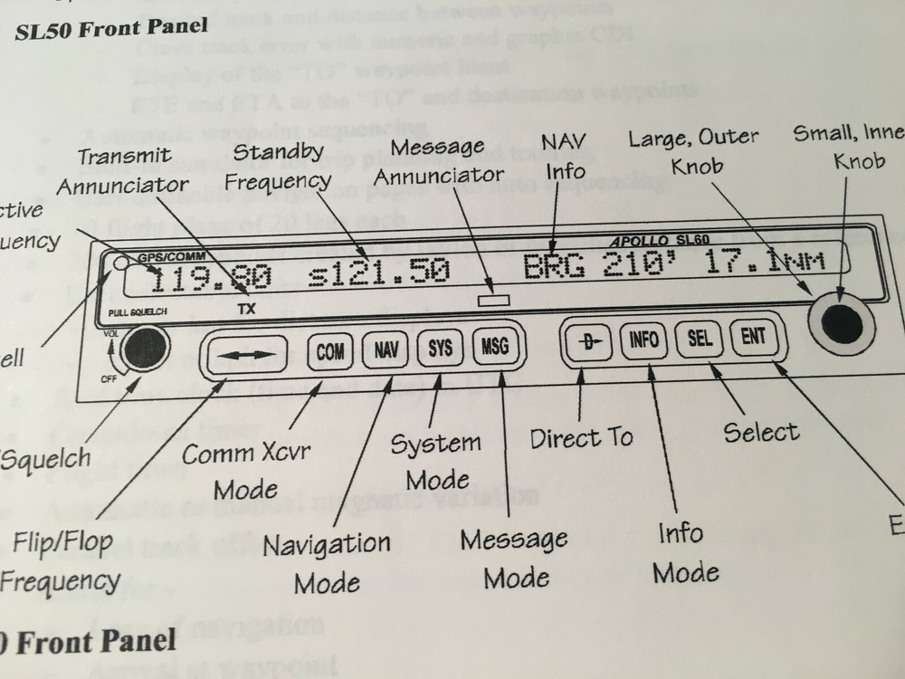 Apollo SL50 and SL60 GPS/Com Install Manual