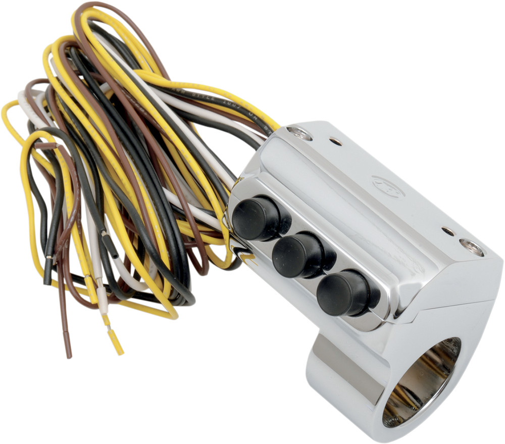 PERFORMANCE MACHINE (PM) - 0062-2035-CH - Contour Billet Handlebar Switch - Left