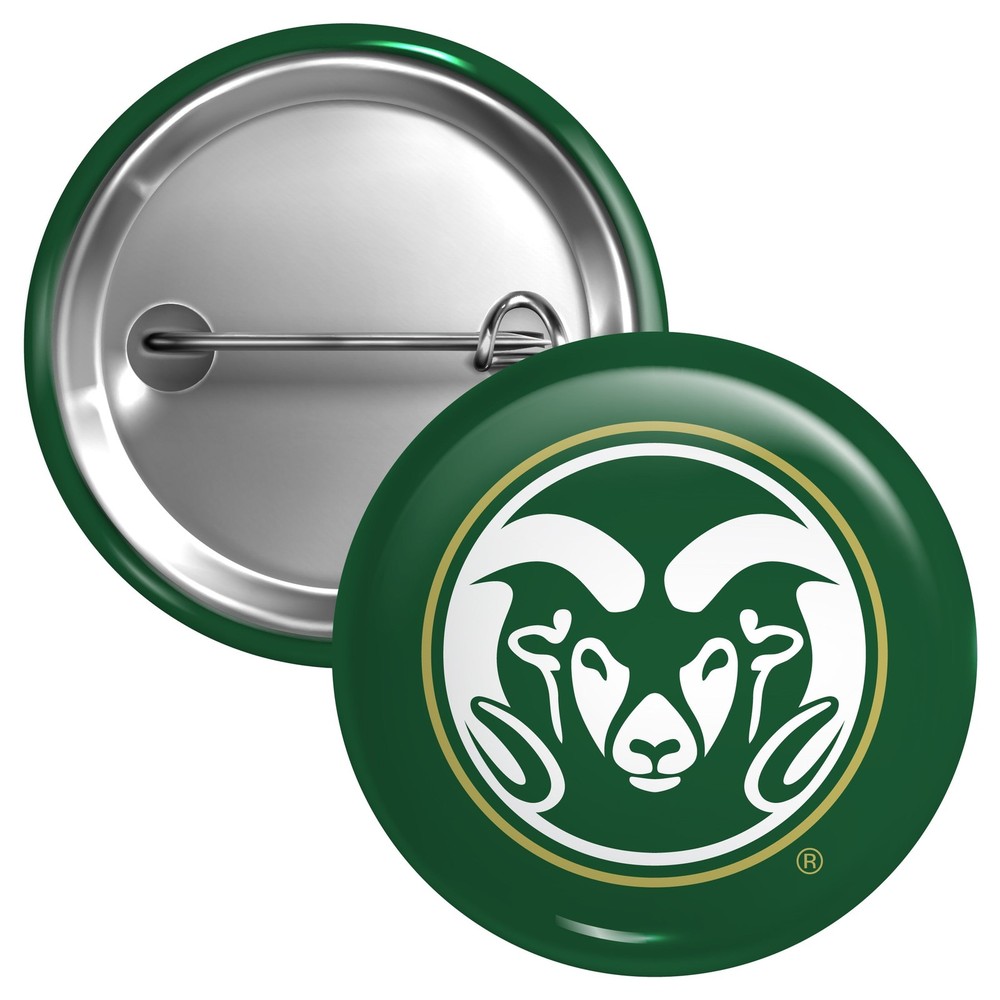Colorado State Rams Button Pin - 3 Size Options