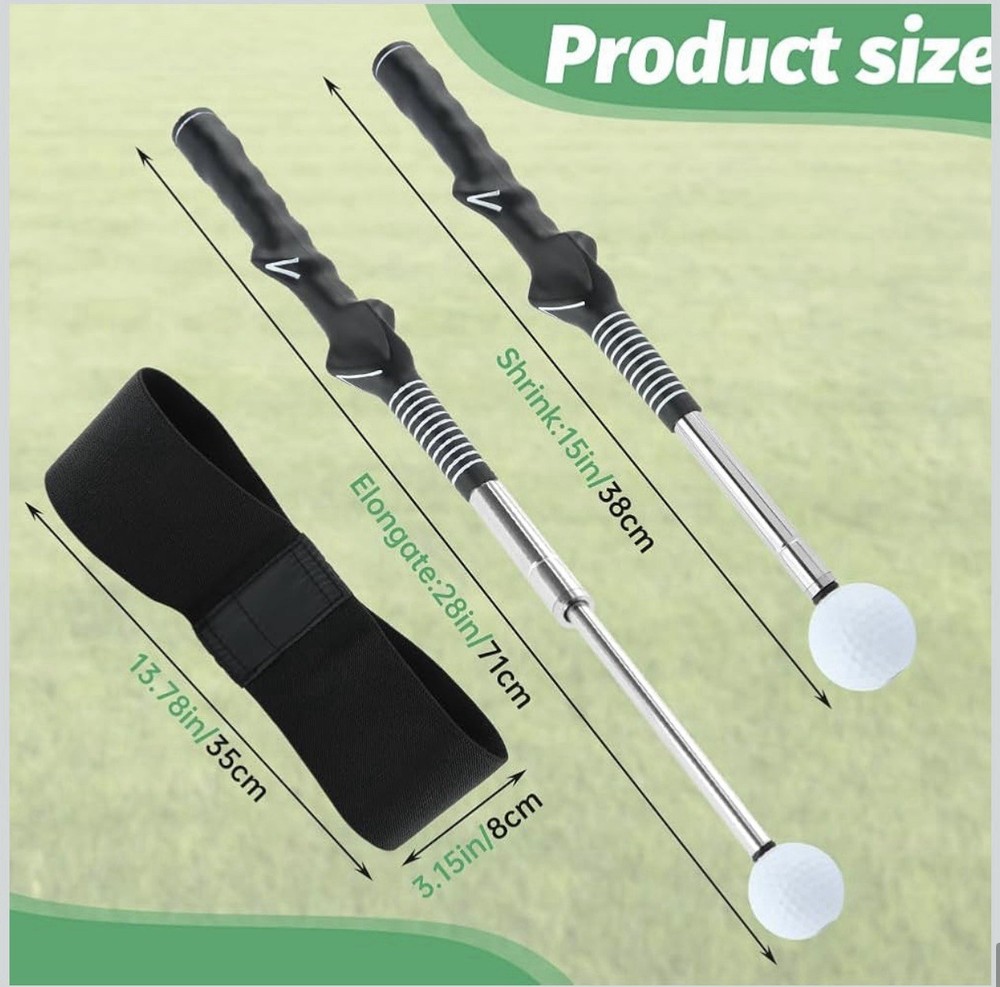 Golf Swing Practice Stick Telescopic Golf Swing Trainer Golf Swing Training