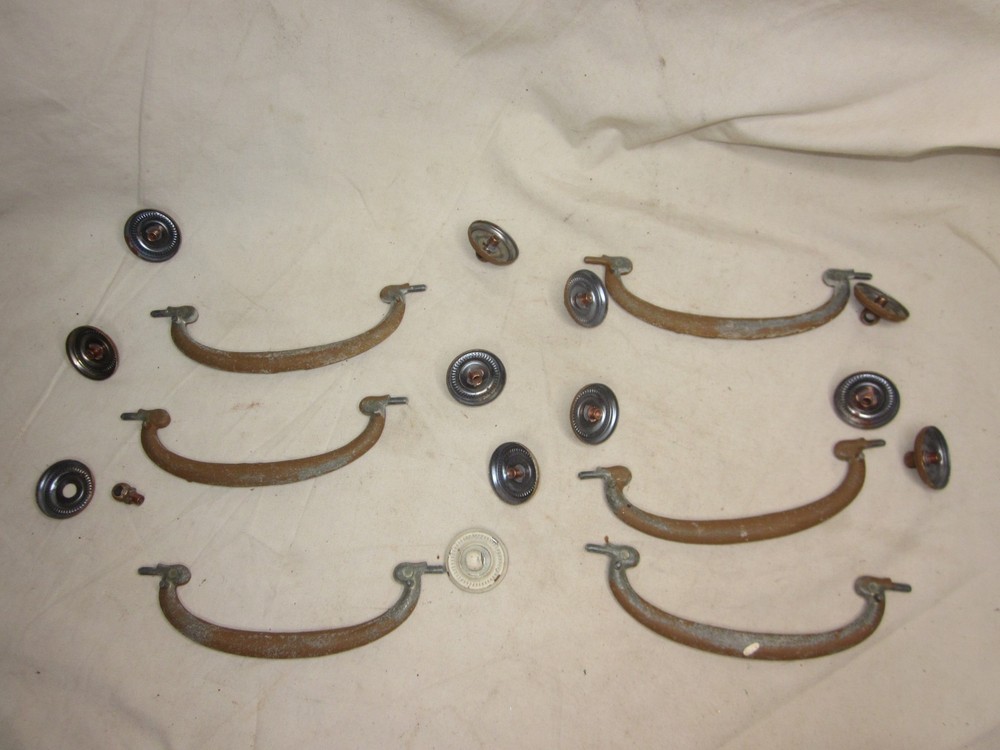 6 vintage antique drop bail handles lot pull pulls handle lot KBC 400 *NOTE