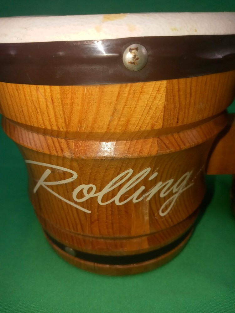 Custom Set Of Bongo Drums With Handmade Pinstripes