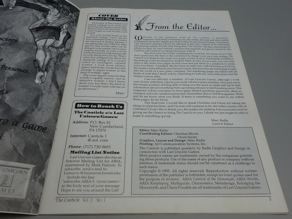 The Canticle: Issue # 1 Premier Issue