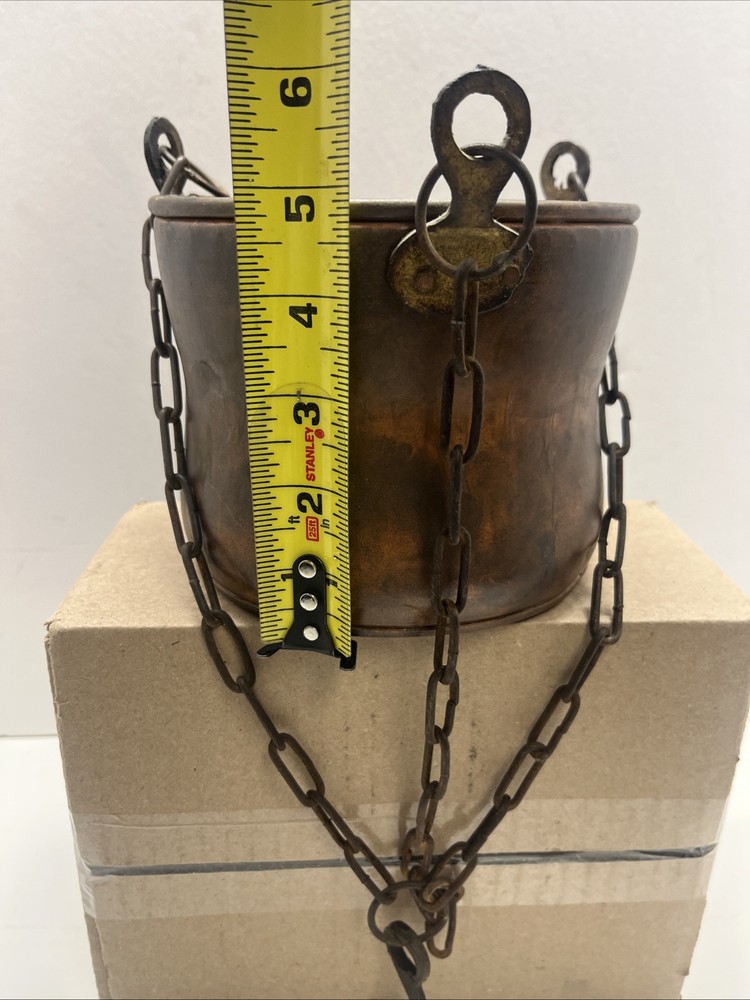 Antique Copper Hanging Pot