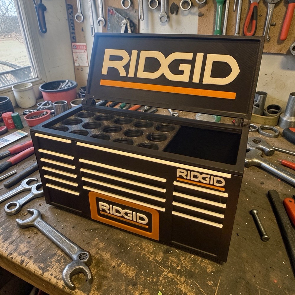 Ridgid Workbench Toolbox Pen Holder – Tool Box Organizer for Desk