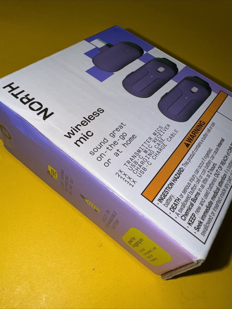 NORTH Wireless Microphone with Charger (USB-C)