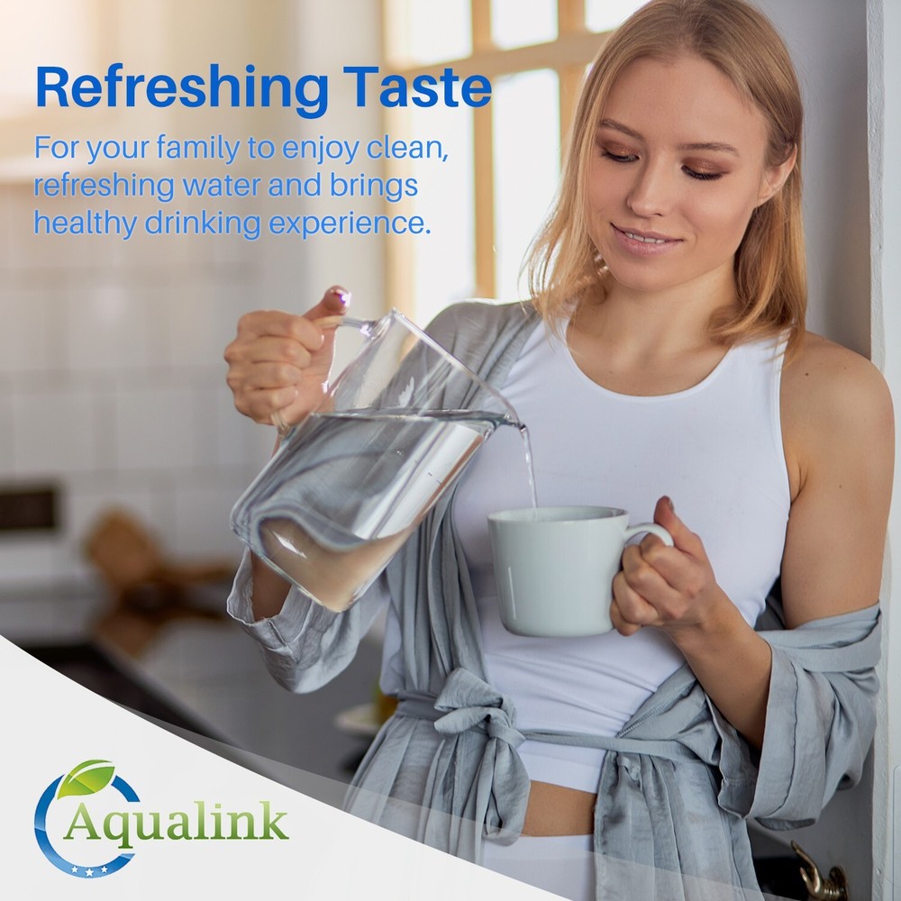 Fit for Brita Long last Water Filter Pitcher for drinking water 6PACK Aqualink