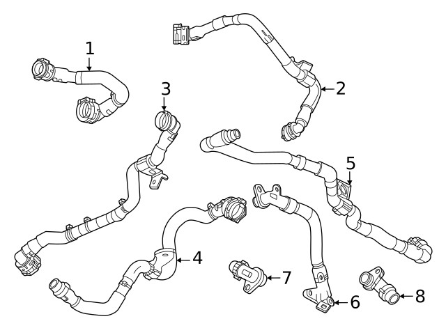 Genuine GM Front Hose 85510856