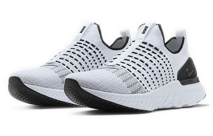 Nike React Phantom Run Flyknit 2 White Black - CJ0277-100