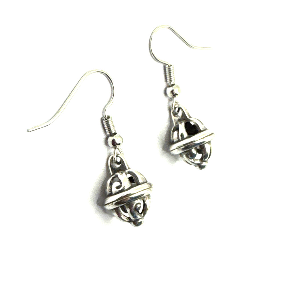 Brighton Silver Caged Beads Versatile Custom Earrings