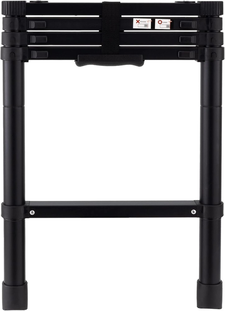 RecPro RV Telescoping Bunk Bed Ladder | Includes Mounting Brackets 60, Black