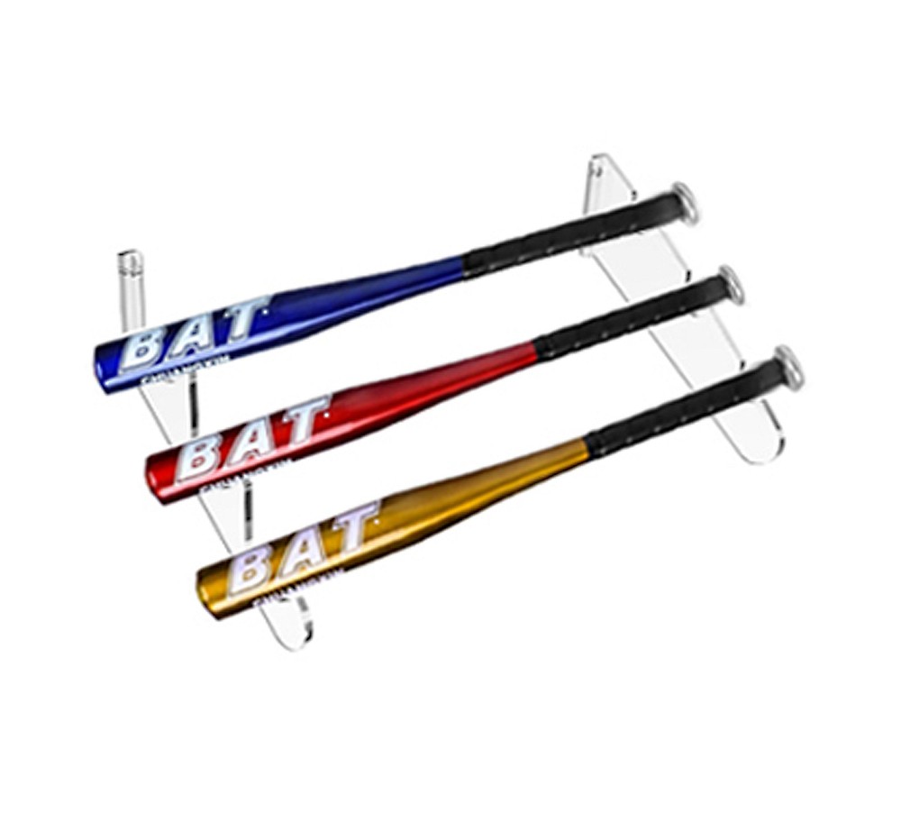 Baseball Bat Display Rack Clear Acrylic Baseball Bat Holder Wall-Mount Bracket
