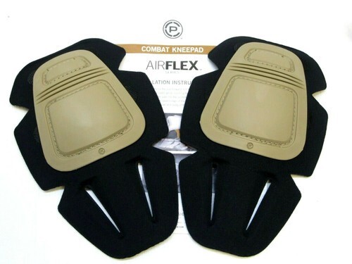 CRYE PRECISION AIRFLEX COMBAT KNEE PAD INSERTS KHAKI/ TAN REMOVABLE PADS