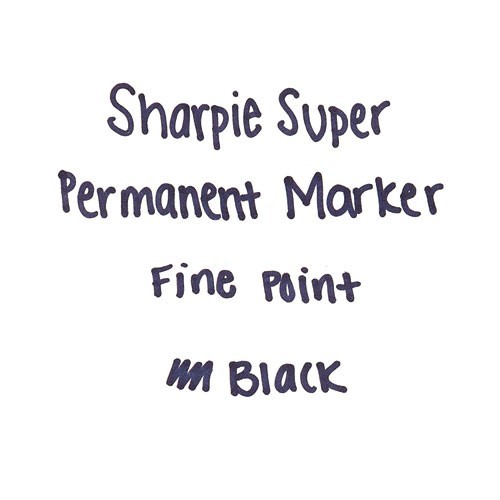 Sharpie 33666 Super Permanent Marker, Fine Bullet Tip, Black, 6/Pack