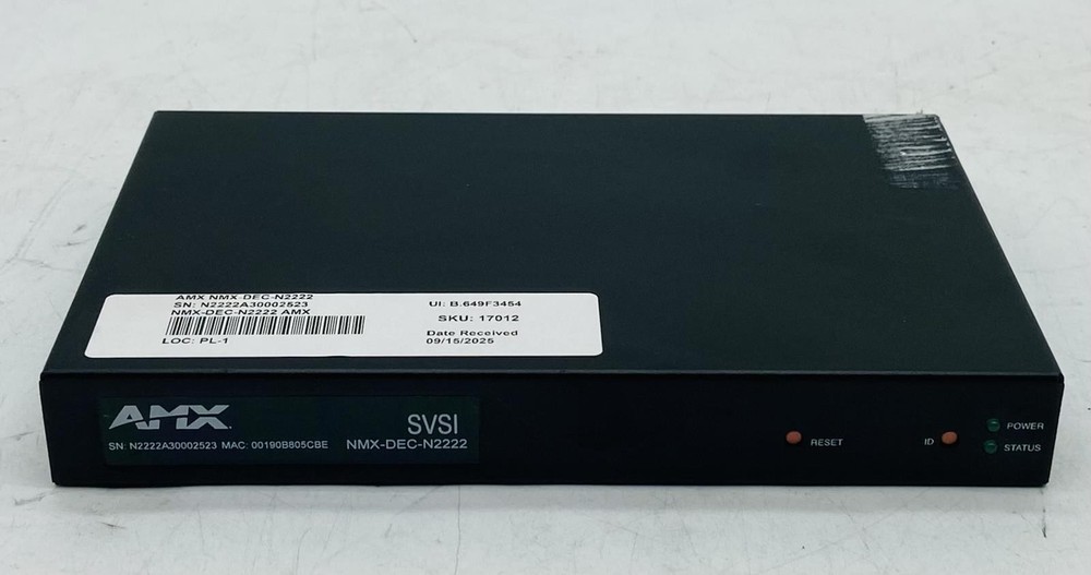 AMX N2222 NMX-DEC-N2222 SVSI DECODER