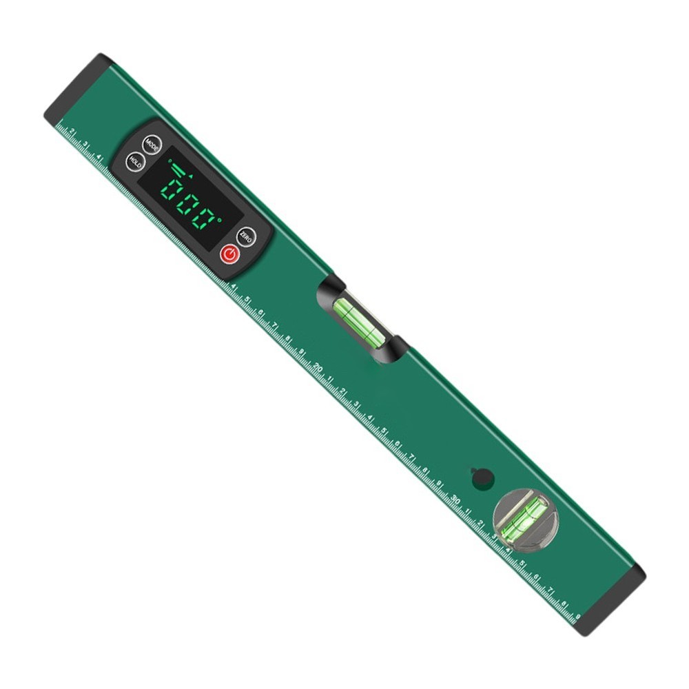 Aluminum Digital Protractor with Data Hold and Magnet Base for Secure Operation