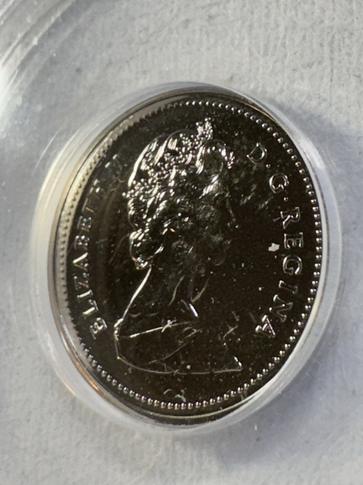1987 Canada 5 Cents Proof Like Graded MS 69 by ANACS