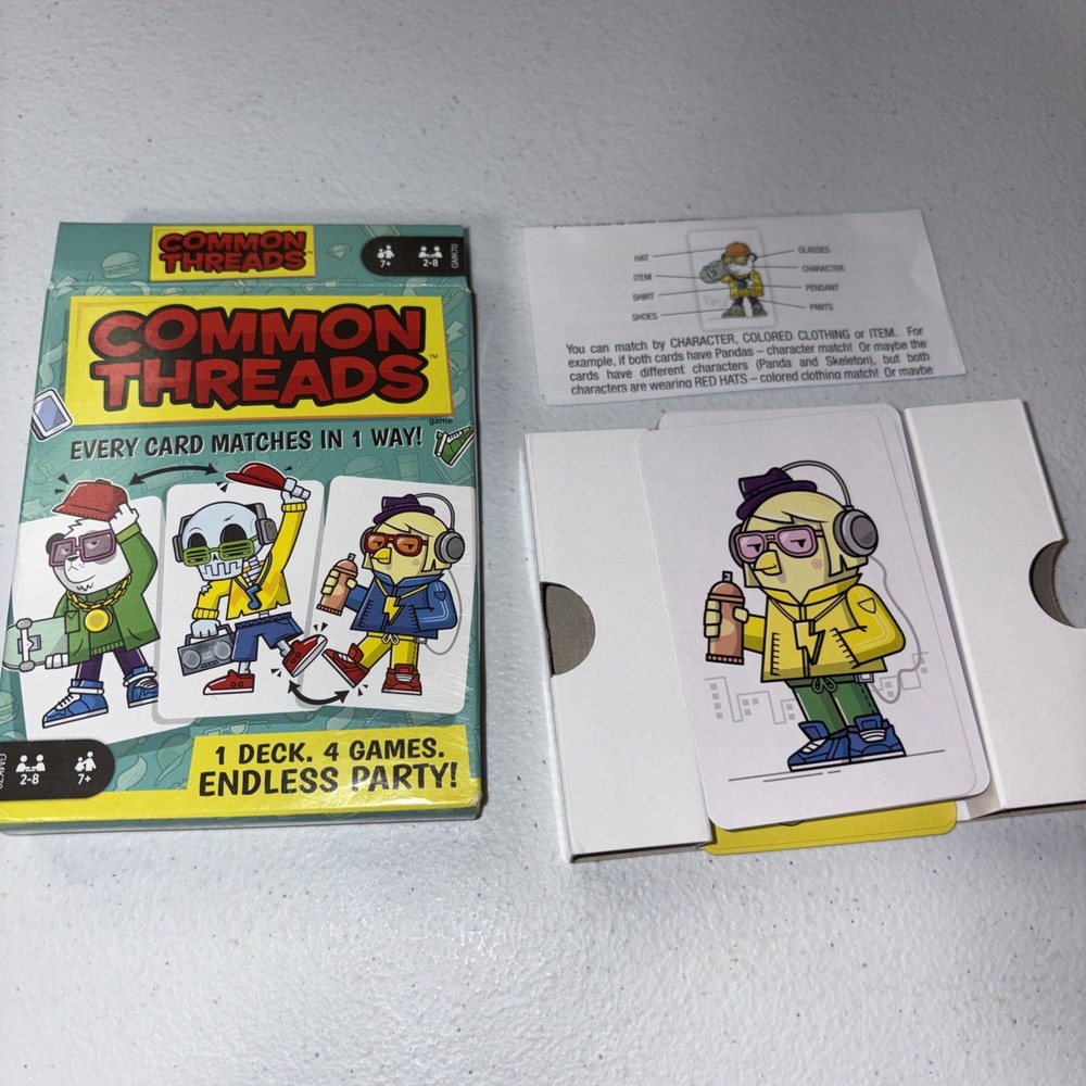 Common Threads Matching Card Game Mattel 2019 Complete CIB