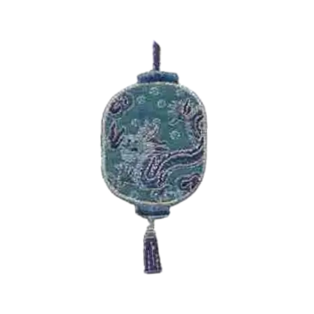 Oriental Hanging Lamp (2Pack) Iron On Patch