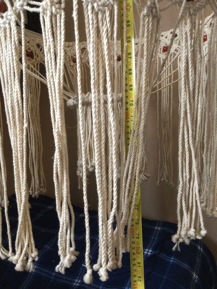 Huge Vintage Macrame Plant Hanger 80”