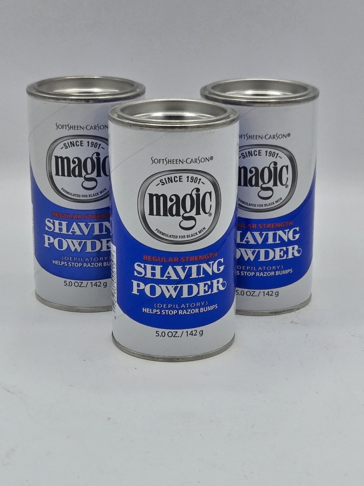 Softsheen-Carson Magic Shaving Powder- Regular Strength- 3 Pack- 5oz Each