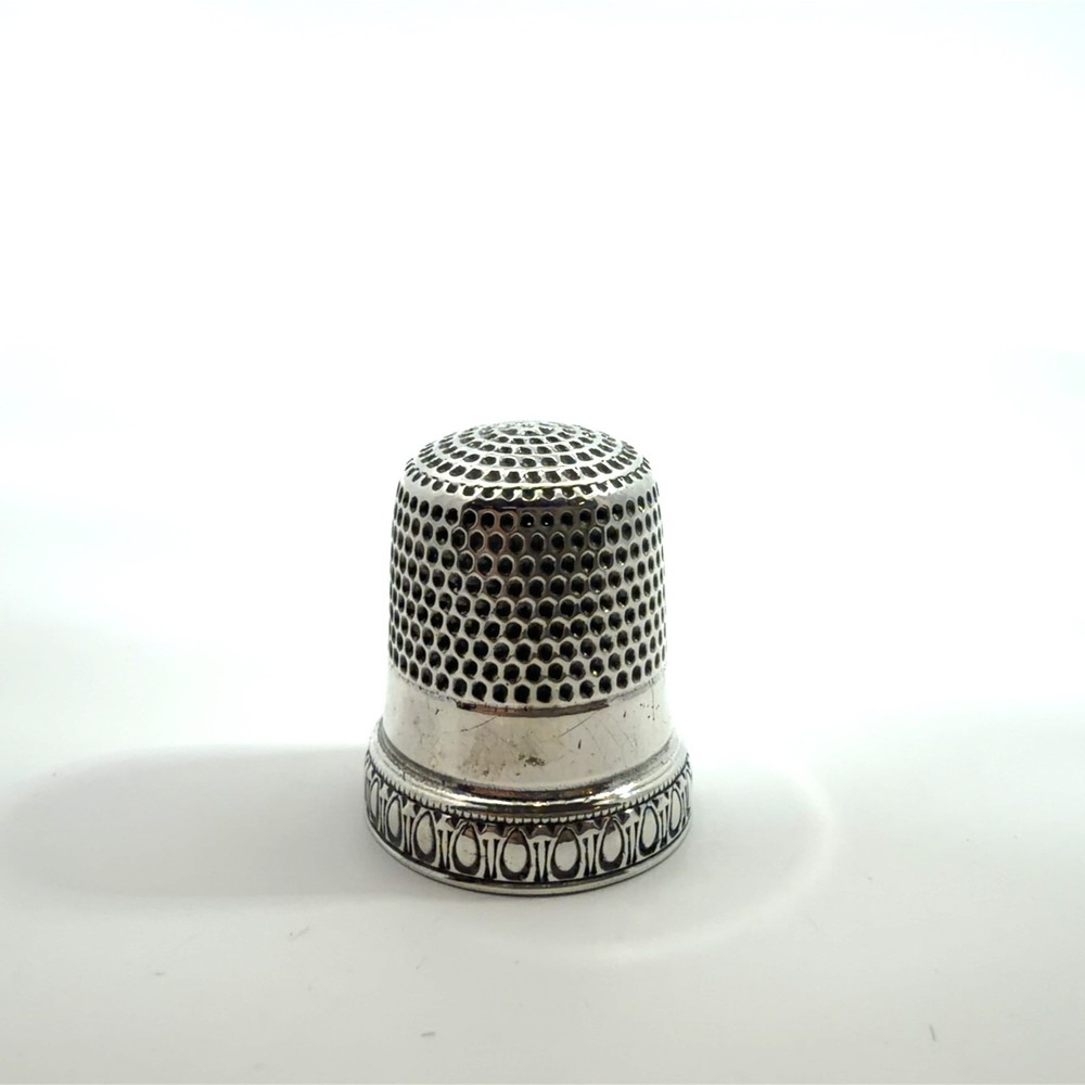 Vintage Sterling Silver Sewing Thimble Size 9