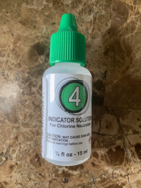 Poolmaster Poolstyle CHLORINE NEUTRALIZER TEST KIT SOLUTION REAGENT #4  1/2 OZ