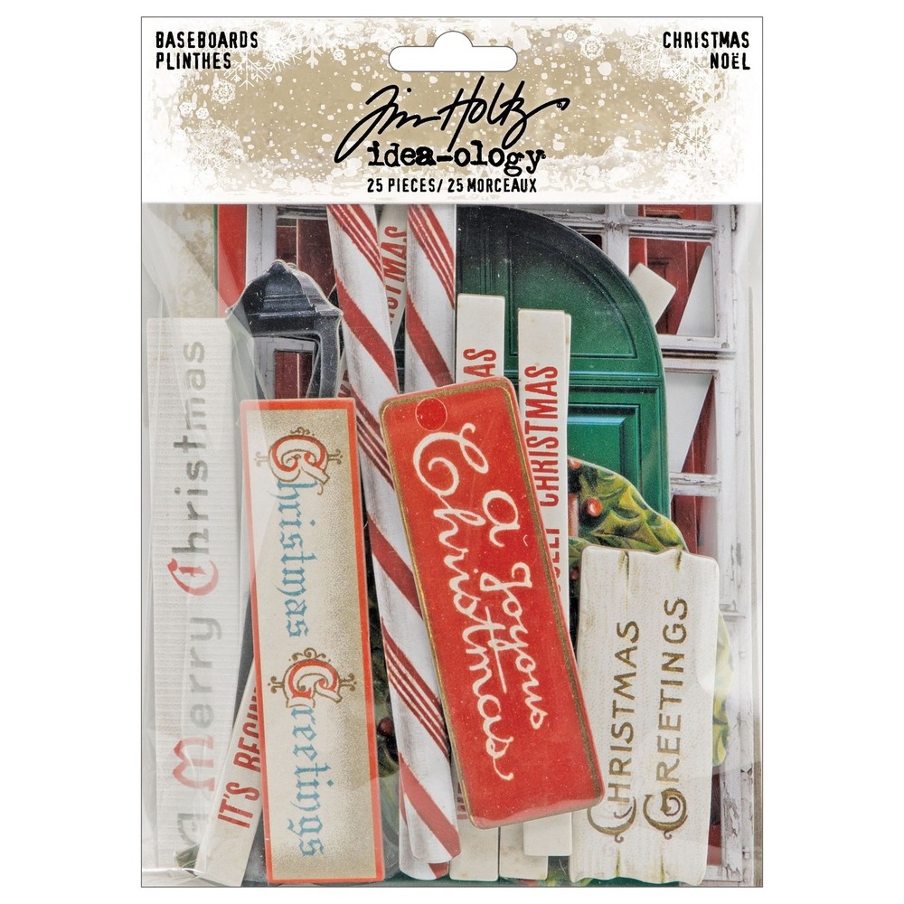 Tim Holtz Idea-Ology Baseboard Frames-Christmas