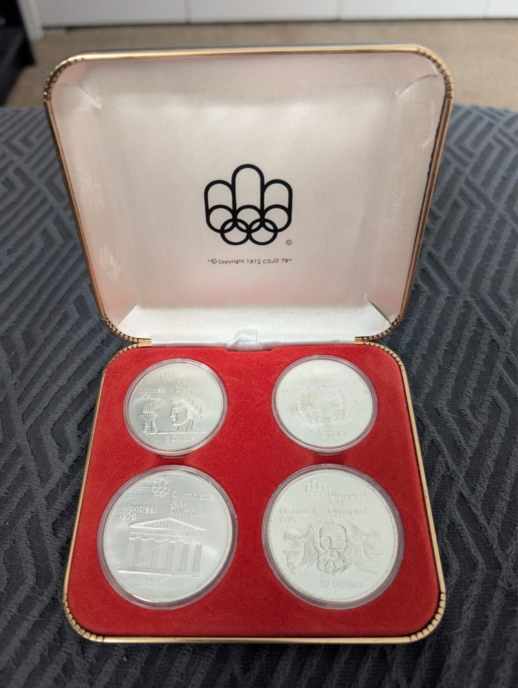 1976 Olympic Silver 4-Coin Set Uncirculated