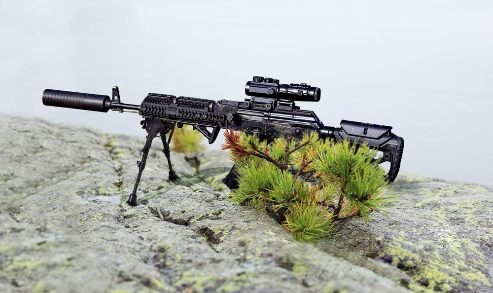 Adjustable Bipod Rotate Horizontally Picatinny Rail Mount Adapter 6-9"