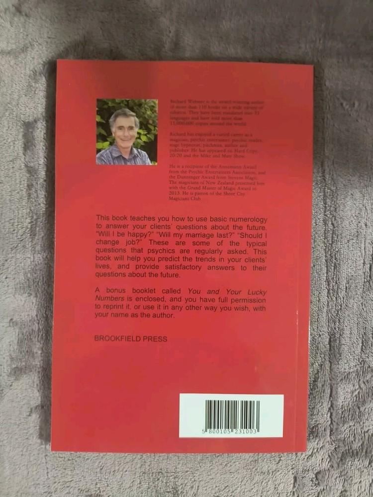 Cold Reading the Future with Numerology By Richard Webster - Mentalism Book