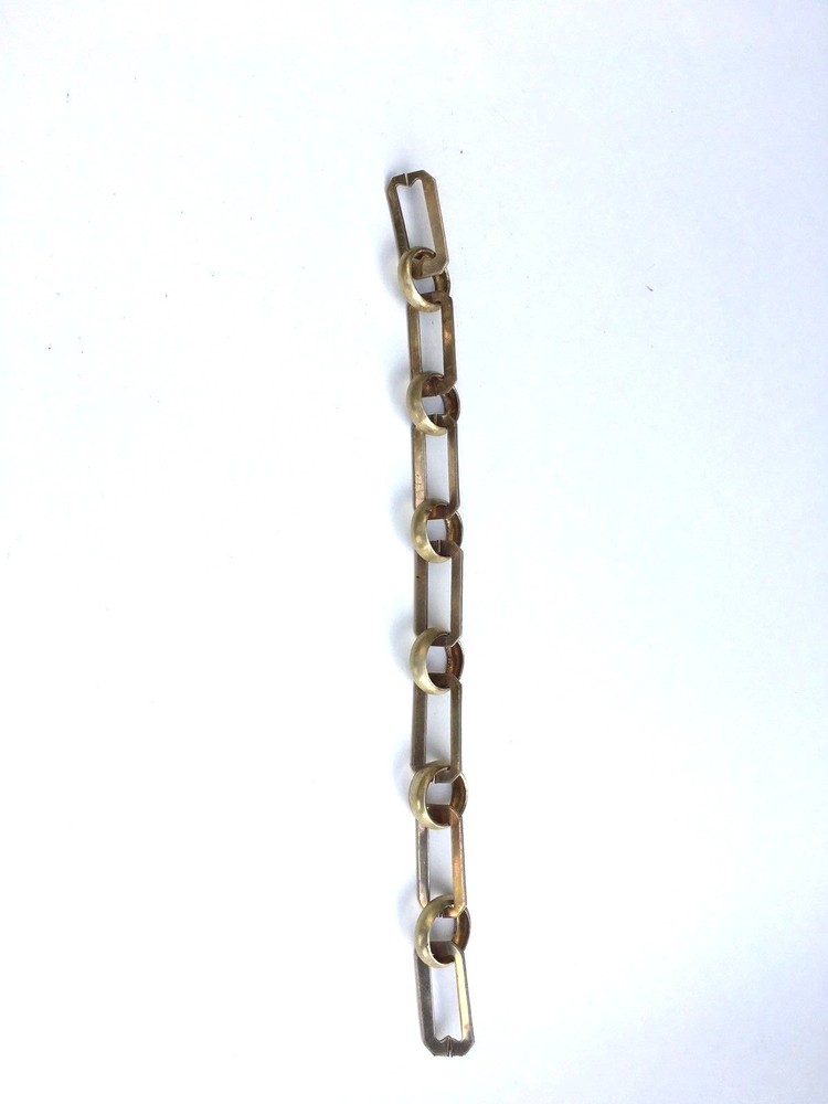 Rectangle Un-Welded Link Solid Brass Lamp Chain 1 5/8" x 1’ Increments-ShipsFast