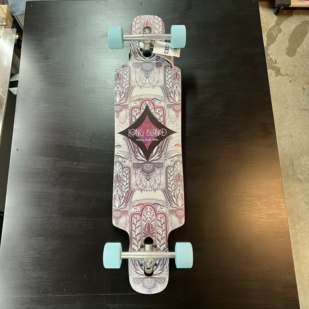 Long Island Longboards 36.5" Karma Essential Hamsa Hand Drop Through Complete