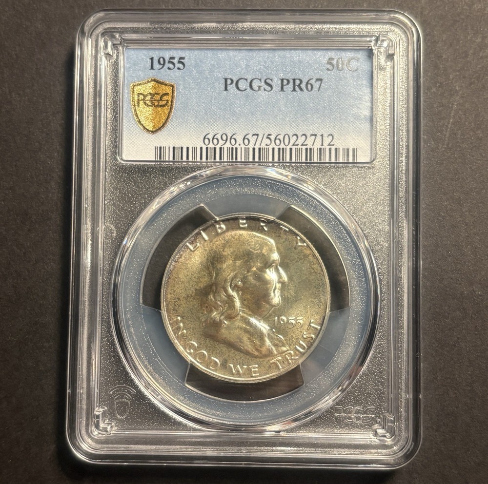 1955 Proof Franklin Half Dollar — PCGS PR67