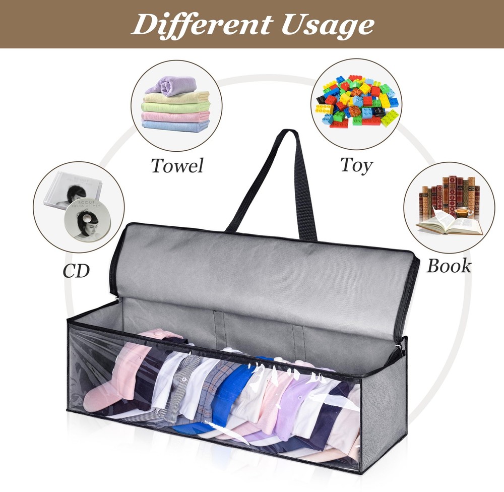 Hat Organizer for Baseball Caps Holder Large Hat Storage Bag Grey New