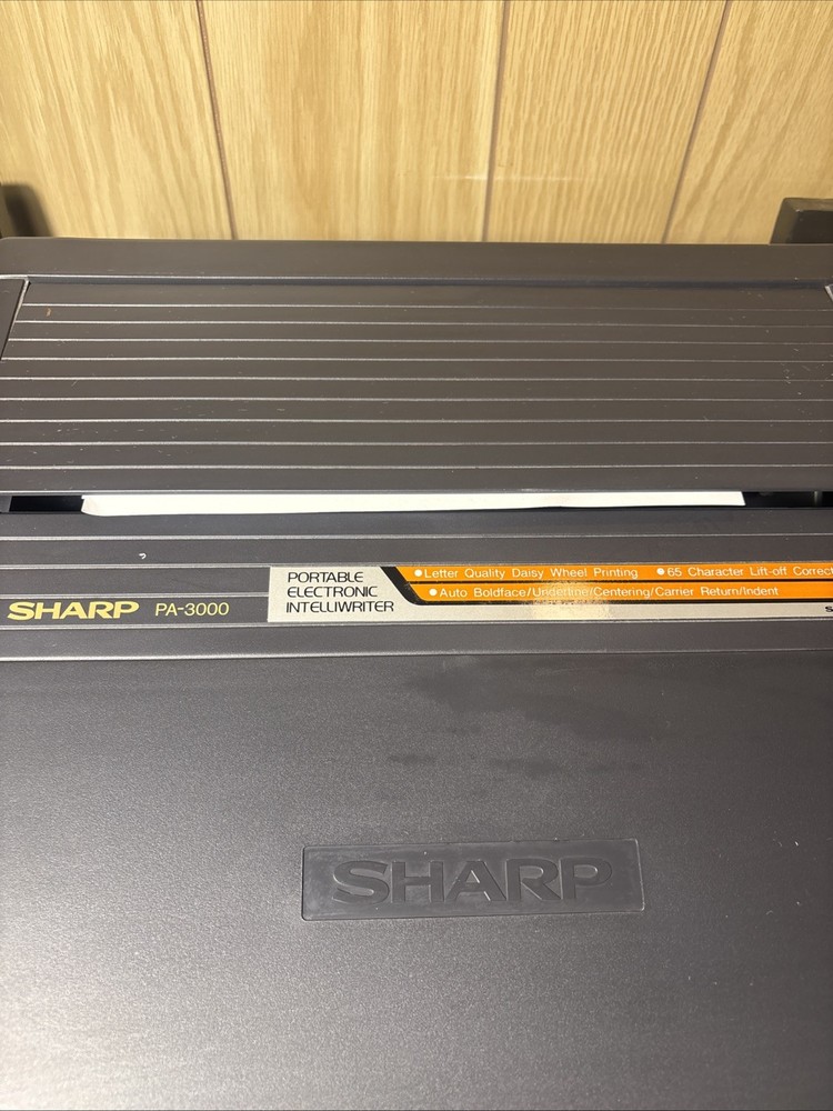 Sharp PA-3000 Portable Electronic Intelliwriter typewriter Tested