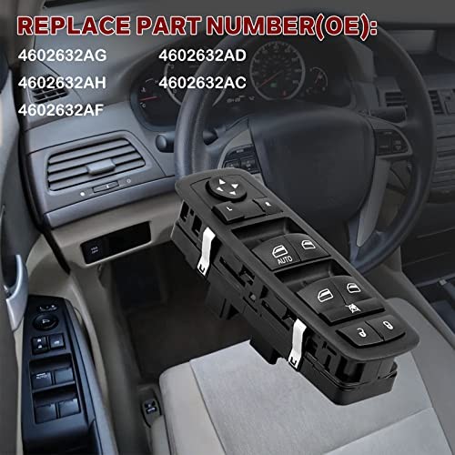 Master Power Window Switch Driver Side Compatible with 2007-2011 Dodge Nitro,