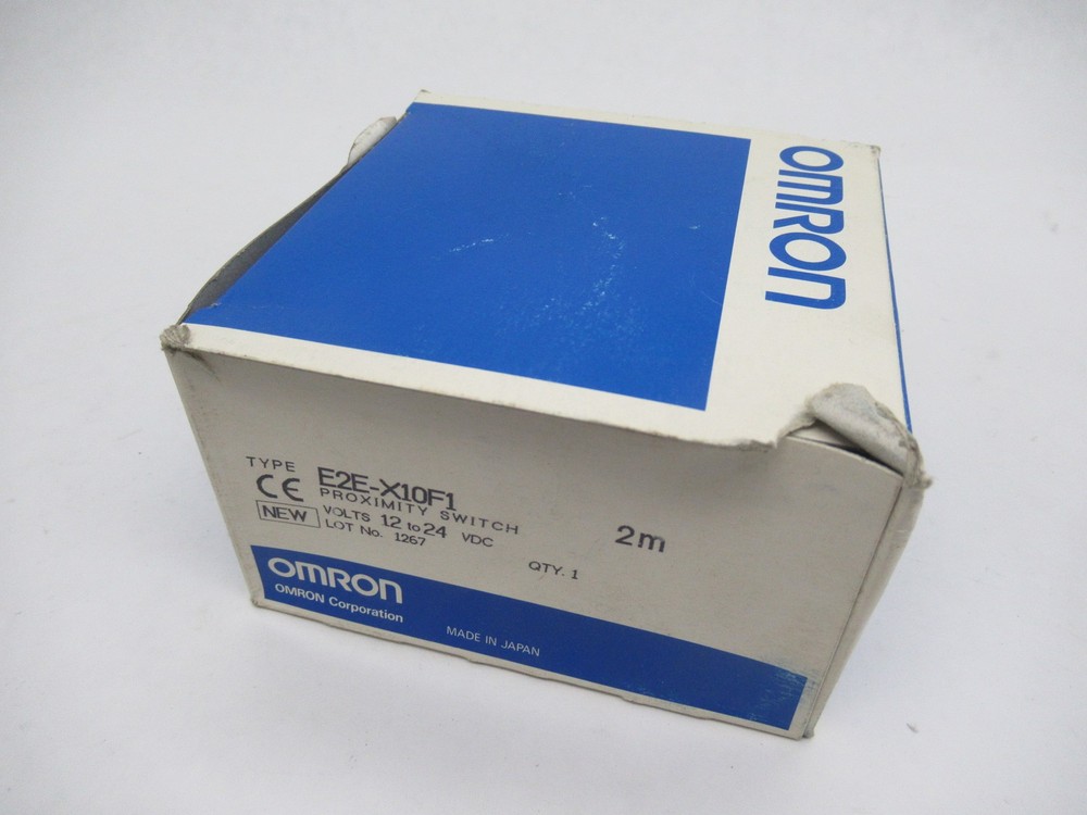 Omron E2E-X10F1 Proximity Sensor 12-24VDC 2M Cable Box Damage NEW
