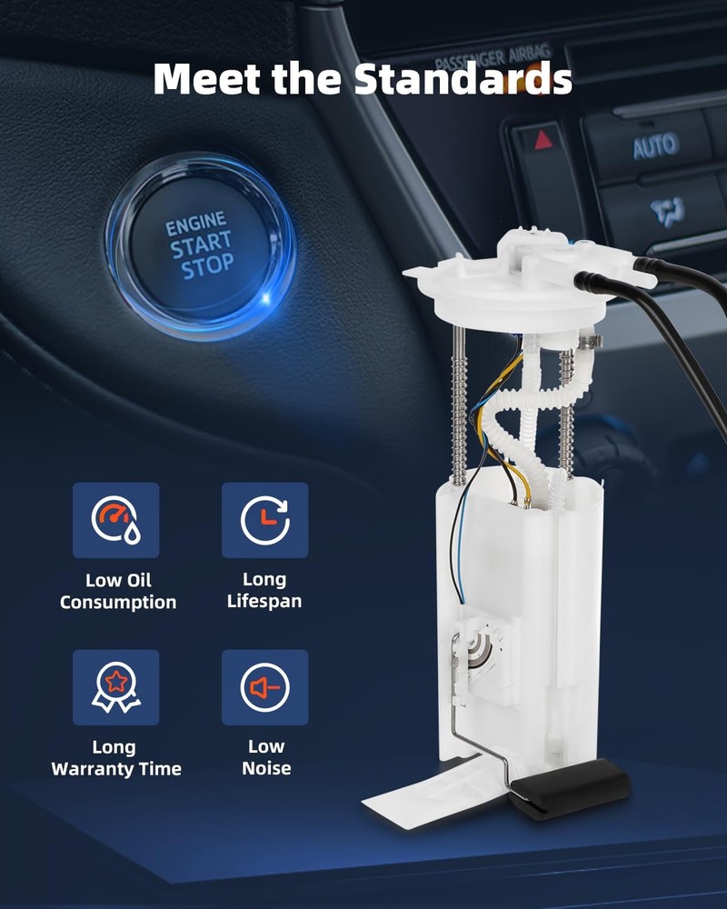 E7162M Fuel Pump Module Assembly Replacement for 2002-2003 Liberty 2.4L 3.7L