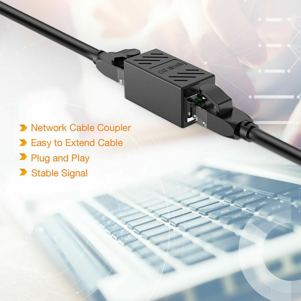 RJ45 network cable connector Plugs Adapters Inline Coupler Networking Adapters