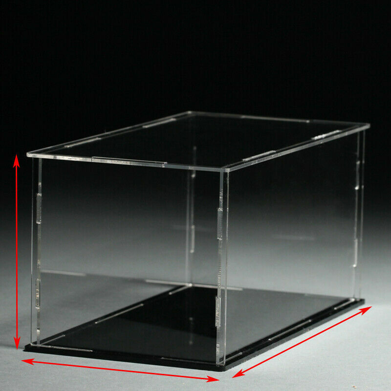 Acrylic Plastic Display Case Box Dustproof Self-Assembly Various Sizes to Choose